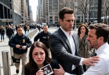 “That bastard isn’t mine, tear that sonogram up!” my husband roared, lunging at my bruised face on the Manhattan sidewalk. I broke down shielding my belly, unaware his fiercest rival would step in while federal agents closed in with cuffs to expose his secret sterile medical record.