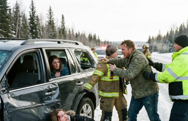 “Leave her, save Rachel first—she’s pregnant with my child!” While I lay bleeding on the icy asphalt watching Daniel shove the paramedic away from my broken body, he had no idea the military police were already en route, or that the baby wasn’t even his.