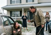 “Give me the keys or I’ll break more than just your hand!” my father snarled, raising his rusted crowbar while my sister casually sipped her coffee. As I knelt bleeding on the driveway to shield my daughter inside the car, he had no idea I had already wired the forensic audit to the FBI.