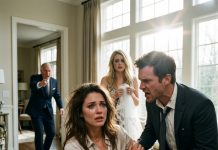 “You’re walking away with nothing, Maya!” Nathan roared, brutally twisting my arm while Chloe clutched my torn veil behind him. My own father pointed at me like trash, but none of them knew that fleeing Chicago that morning would lead me directly into the arms of the billionaire who owns them all.