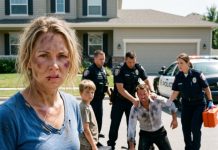 “You were supposed to die quietly in that fire!” my husband screamed as officers pinned him to the driveway. Bleeding and battered, I stood beside the boy he kept in a wheelchair for five years, ready to reveal the chilling recorded confession that would destroy him forever.