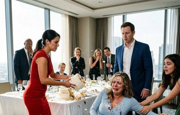 “She’s just a crazy, paranoid woman who trapped me!” my husband barked as his mistress hurled the cake into my pregnant belly, watching me collapse in agonizing labor—little did he know my sister’s live recording had already exposed his offshore accounts, sealing his total downfall before sunrise.