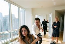 “Give me that damn phone before I destroy you!” Damien roared, lunging past our shattered glass table while his mistress watched smugly. Bleeding on the floor at seven months pregnant, I shielded my belly, locked the elevator door, and fled the country with the secret code that brought his empire down