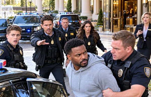 I Thought I Was Just Checking Into a Hotel After a Long Assignment—Then One Officer Put Me in Handcuffs, Three Black SUVs Sealed the Exit, and Everyone Suddenly Wanted to Know Who I Really Was