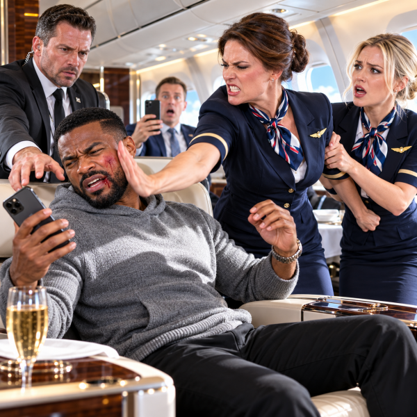 Tense Confrontation in First Class (2)
