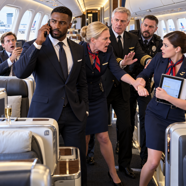 Tense First-Class Cabin Confrontation (1)