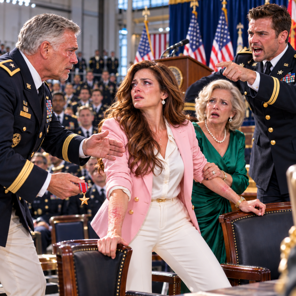 Tense Military Award Ceremony Confrontation