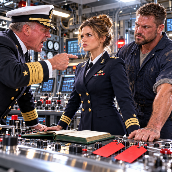 Tense Naval Control Room Confrontation