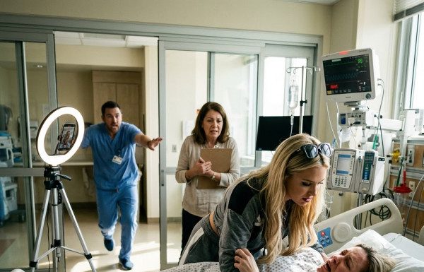 “Step away from that bed and drop the shears right now!” When my sister tried to rip out my life-saving IV lines to fake my death for online charity millions, she had no idea the FBI had already wired my room and were waiting to catch her red-handed.