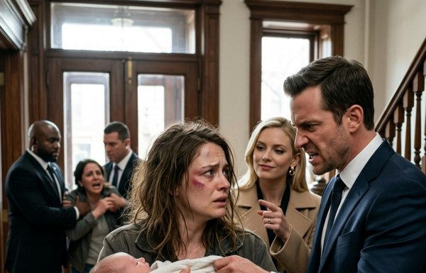 “Hand over the baby right now, you mentally unstable wreck!” Cole screamed, violently grabbing my newborn as his wealthy mistress sneered, unaware that the secret recording device hidden in my pocket was already broadcasting his extortion directly to federal agents waiting outside.