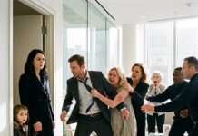 “Whose bastard are you carrying in your stomach, Allison?!” my ex roared, violently pushing his pregnant mistress away as his sister attacked her. Holding my daughter by the doorway, I watched their clinic brawl unfold in icy silence, knowing the forensic audit I sent to the feds would destroy him next.