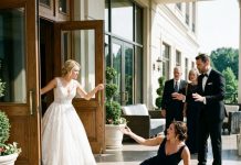 “Call a cheap cab and get her out of here before she ruins my daughter’s wedding!” — My father threw fifty dollars at my broken body after Tia slammed the oak door on my healing leg, completely oblivious that tomorrow morning, I’ll expose their corporate fraud right at the bridal altar.