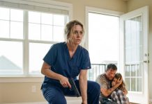 “What a touching family reunion,” he sneered before I tackled him to the floor, jamming my trauma shears against his neck and aiming his own Glock at his spine while Julian shielded our terrified daughter—unaware that the police sirens outside were about to expose his deadly multimillion-dollar conspiracy